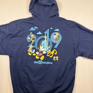 Disney Navy Blue 2019 Walt Disney World Mickey & Friends Hoodie